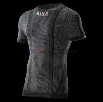 maglia girocollo nero SIX2 
