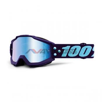 Maschera 100% Accuri  Maneuver-Lente a specchio blu