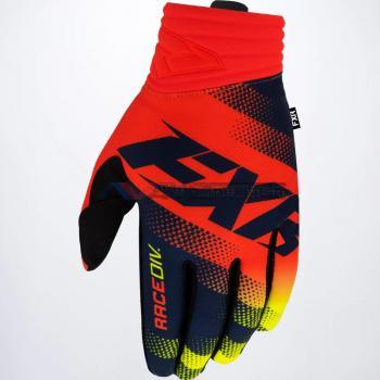 Guanto Prime Midnight Hivis-Nuke Red