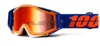 Maschera 100% Racecraft Deresticted Mirror Red Lens