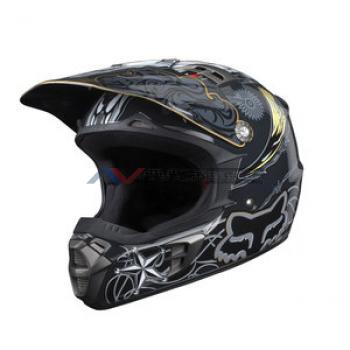 Casco Fox V2 Race Print Black