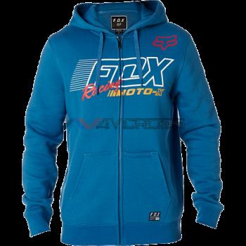 Felpa Flection Zip Dusty Blu