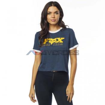 T-shirt Donna Race Team Crop Navy