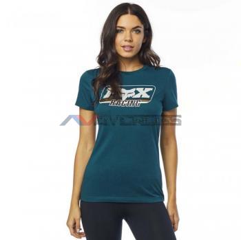 T-shirt Donna Retro Fox SS Crew Light-Jade Iridium